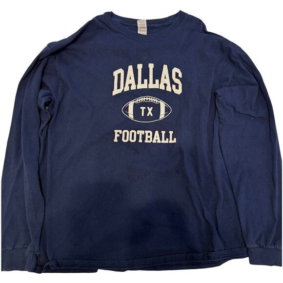 Dallas Cowboys 2015 Football Unisex Long Sleeve Shirt Navy Blue Graphic XL - Picture 1 of 4